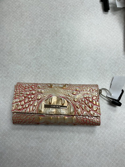 Wallet Designer By Brahmin In Orange & Tan, Size:Medium
