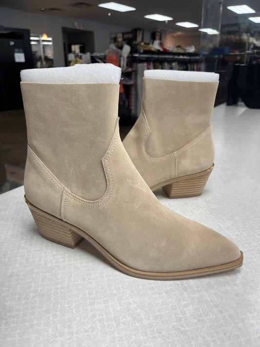 Boots Ankle Heels By Steve Madden In Tan, Size:9