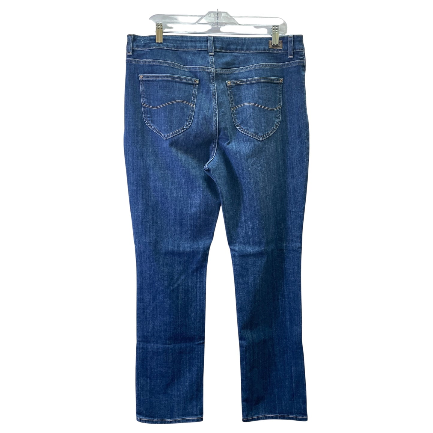 Jeans Straight By Lee In Blue, Size:14