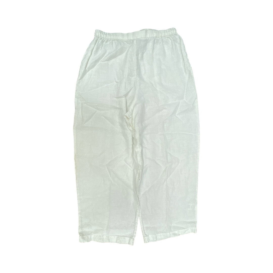Pants Designer By Eileen Fisher In White, Size:S