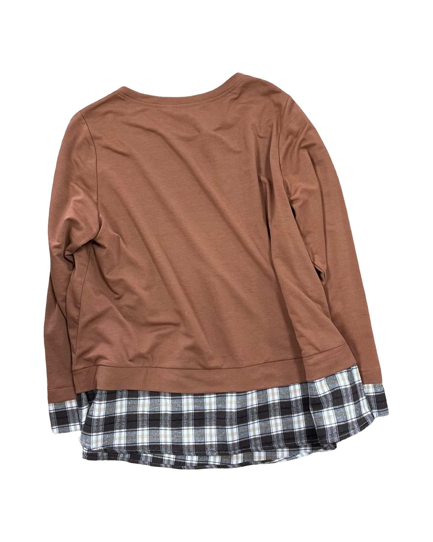 Top Ls By Bloomchic In Brown, Size:Xl