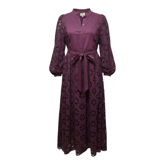 Calliope Lace Maxi Dress By Tuckernuck In Maroon, Size: L