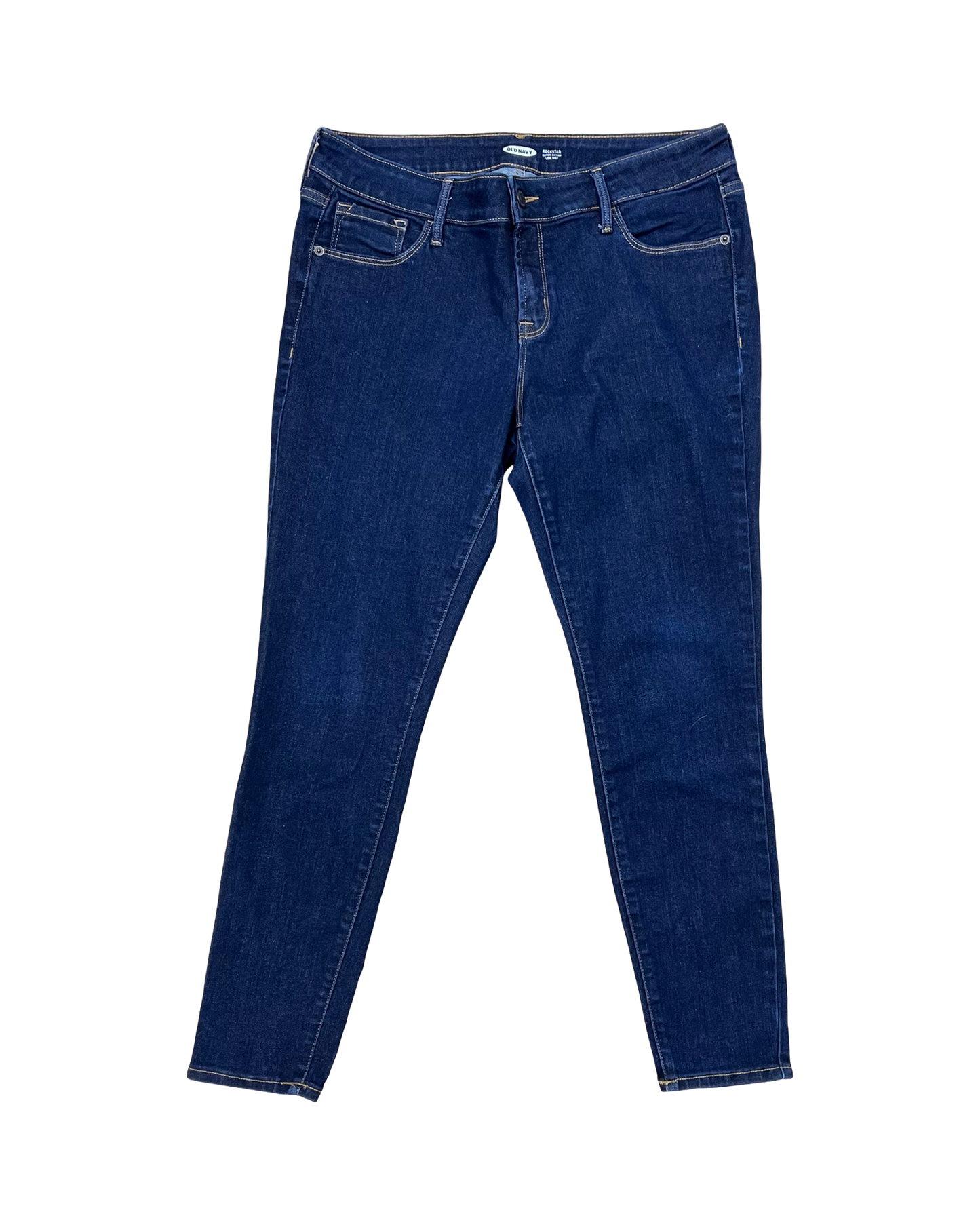 Jeans Skinny By Old Navy In Blue Denim, Size:14