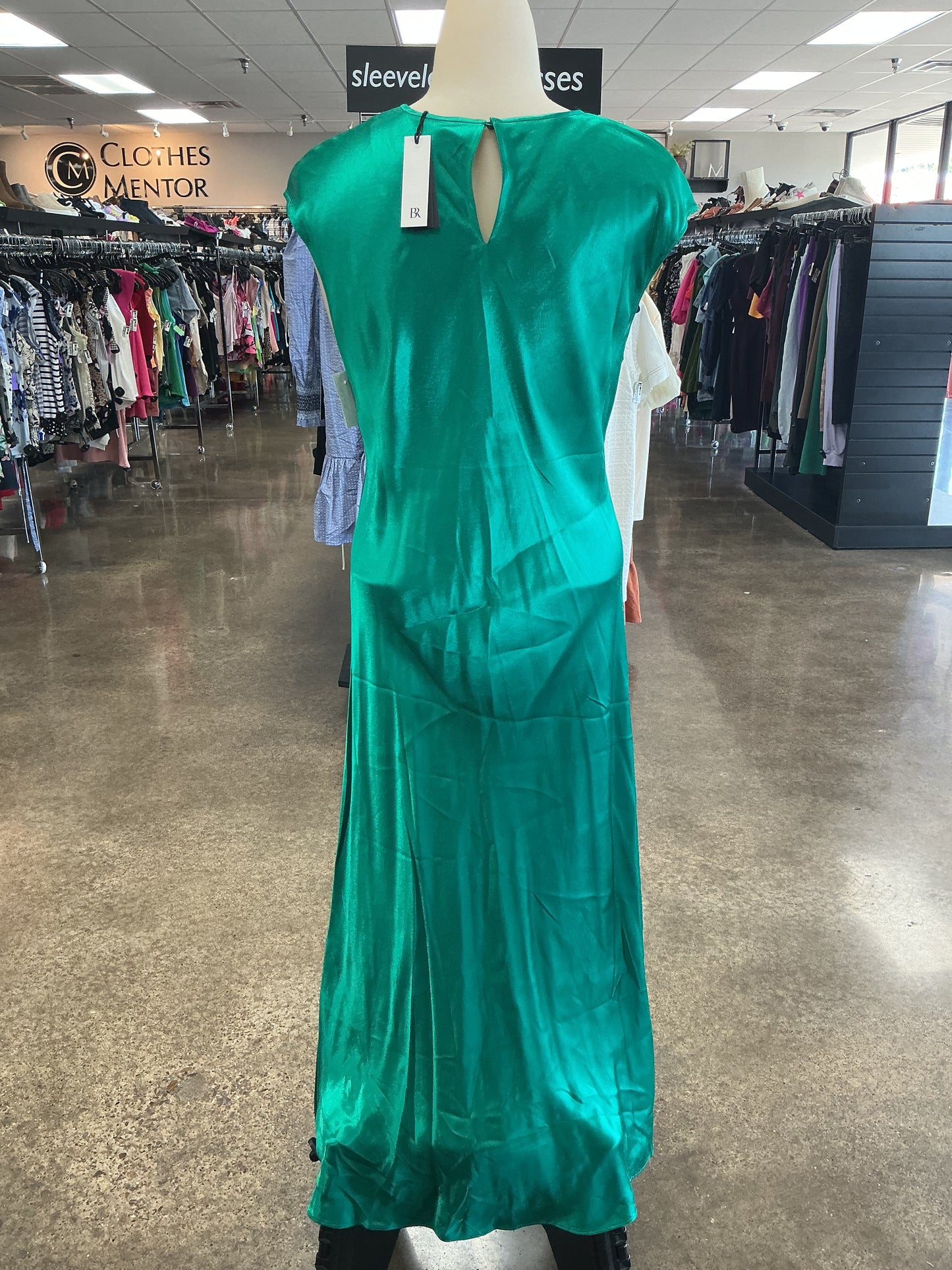 Dress Party Midi By Banana Republic In Green, Size:M