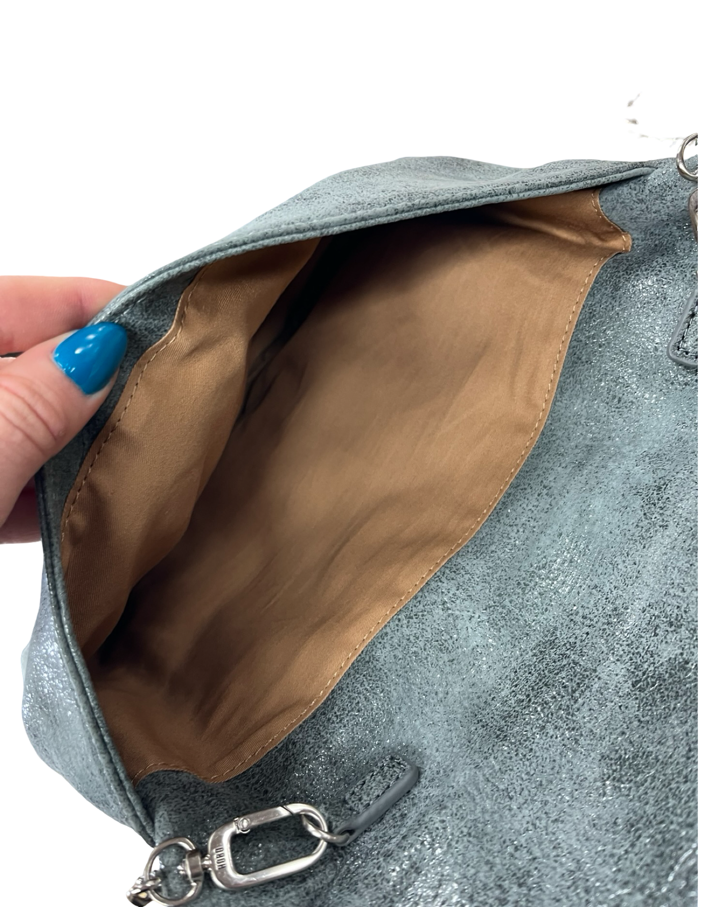 Crossbody Leather By Hobo Intl In Grey, Size:Medium