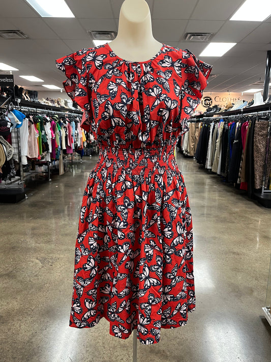 Dress Designer By Kate Spade In Blue & Red, Size:M