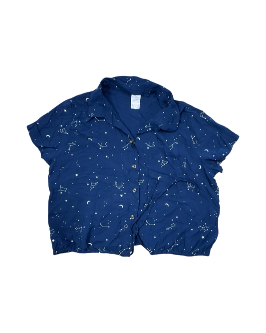 Top Ss By No Boundaries In Navy, Size:1X