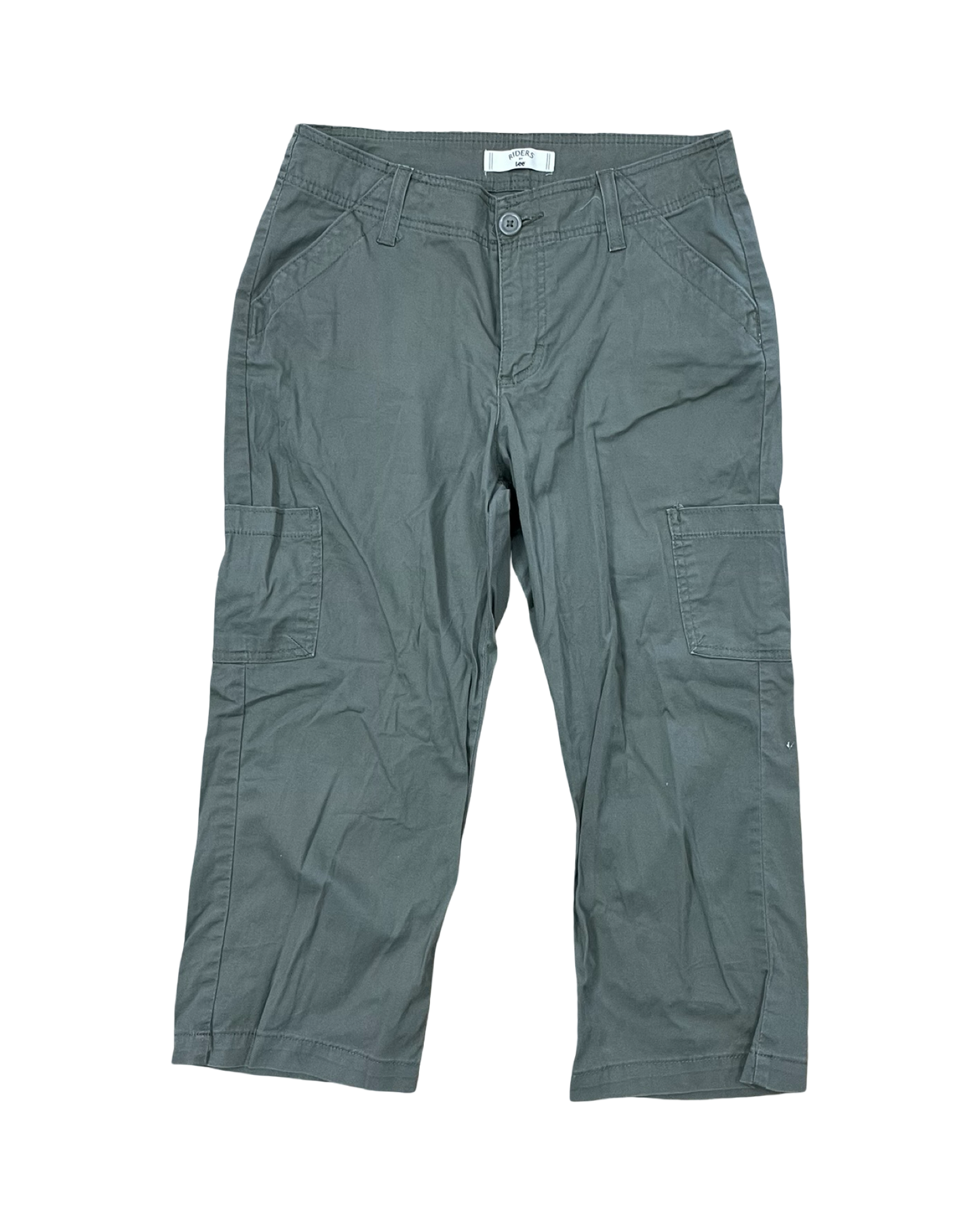 Pants Cropped By Riders In Green, Size:8