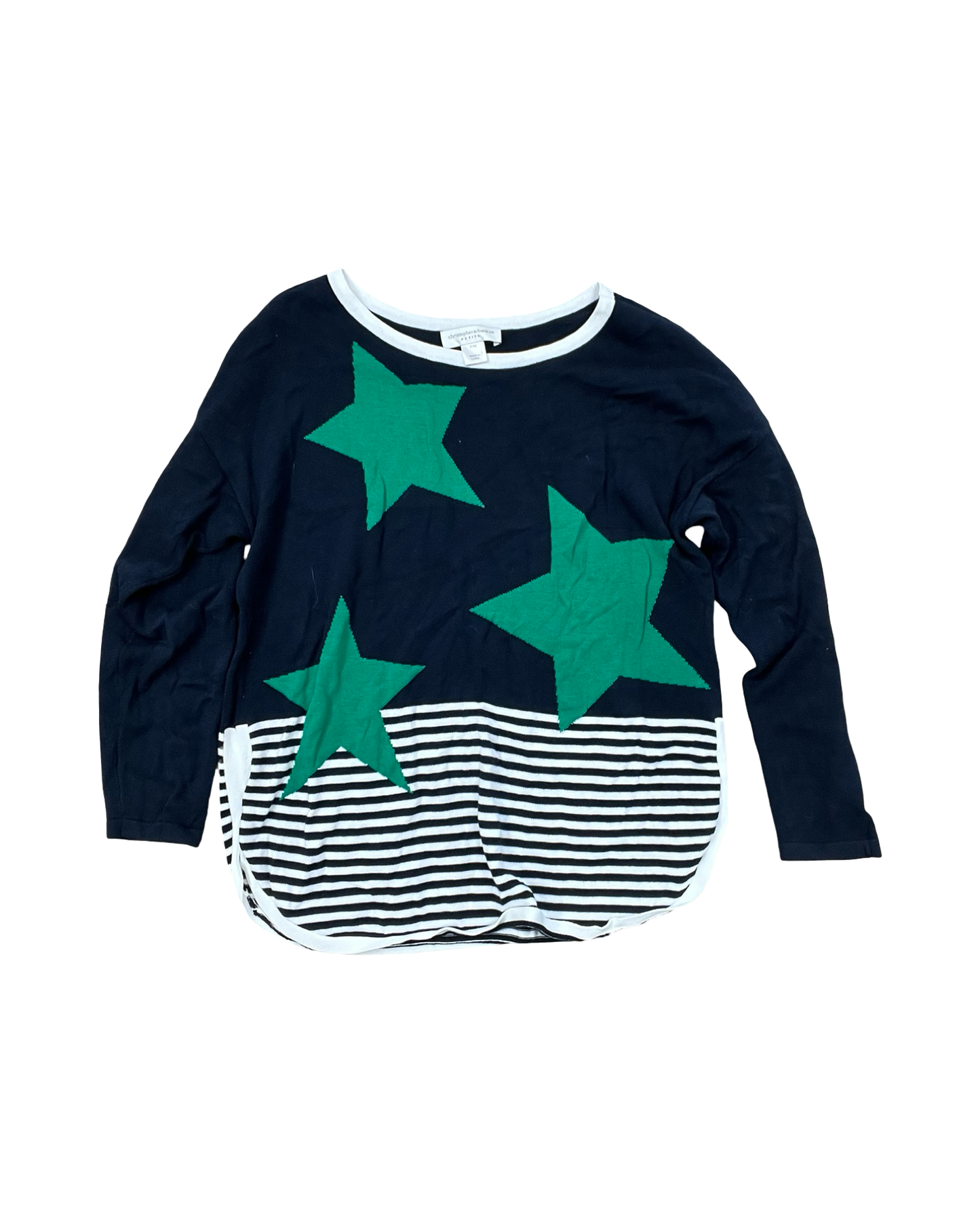 Top Ls By Christopher And Banks In Blue & Green, Size:Mp