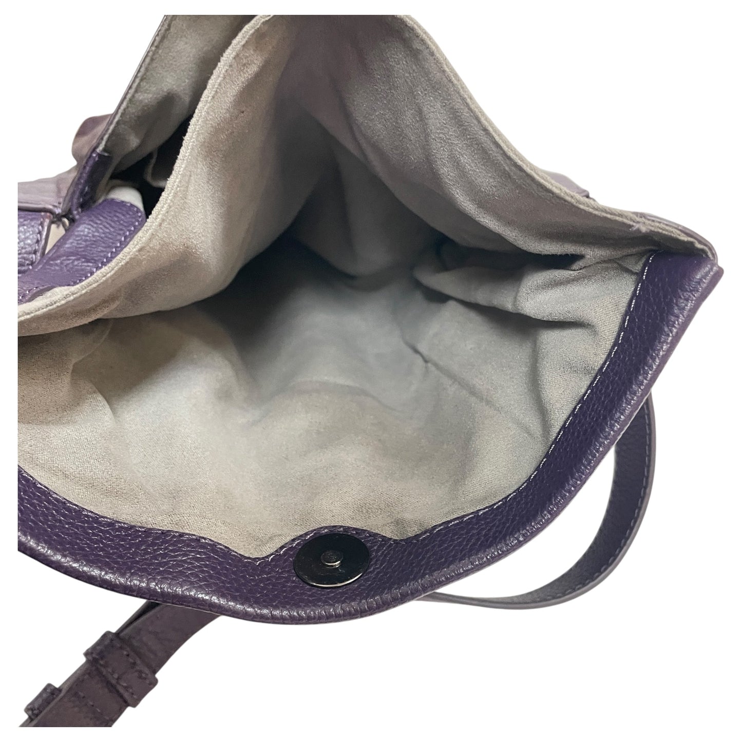 Handbag Leather By Vince Camuto In Purple, Size:Medium