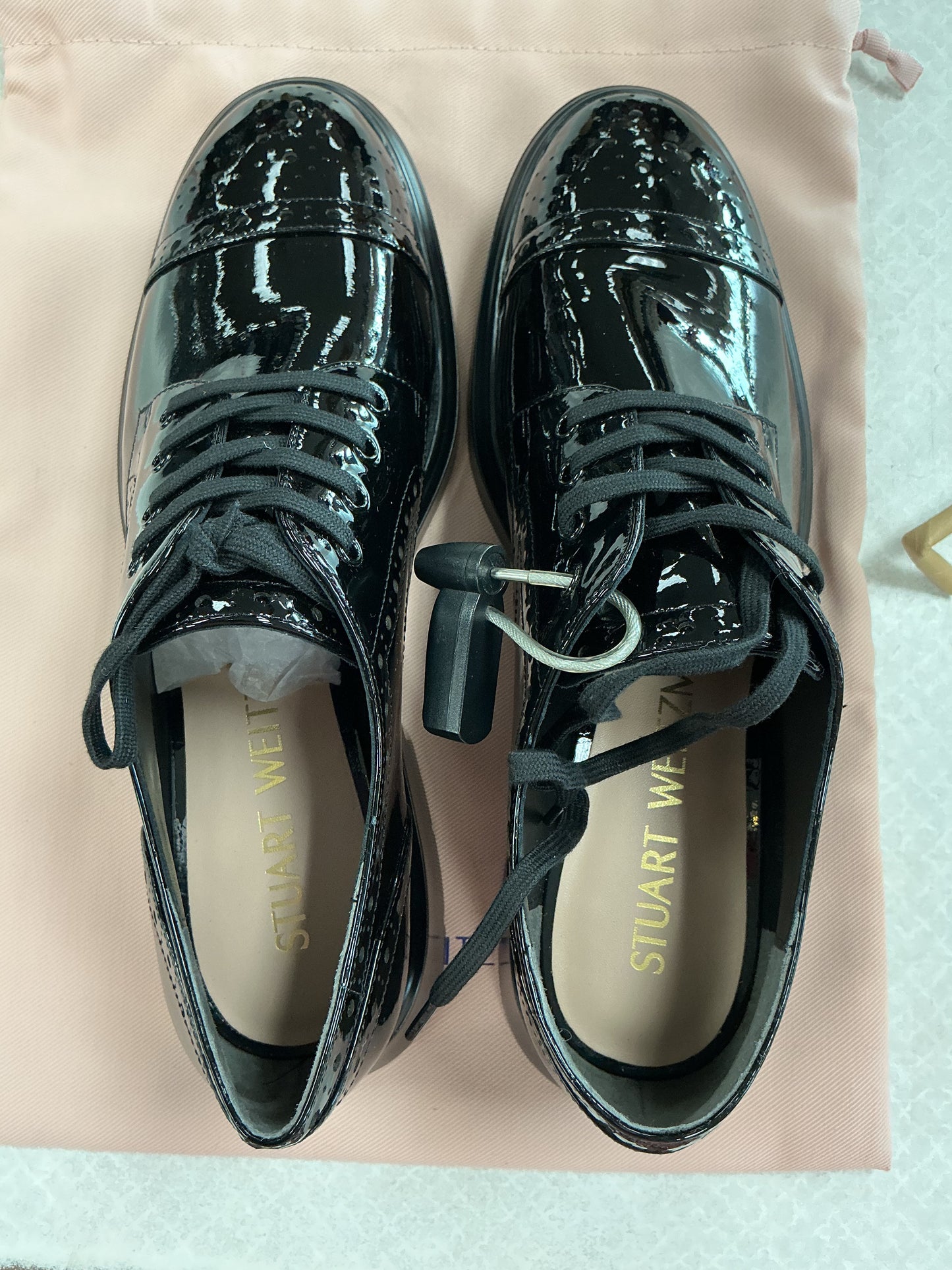 Shoes Designer By Stuart Weitzman In Black, Size:9
