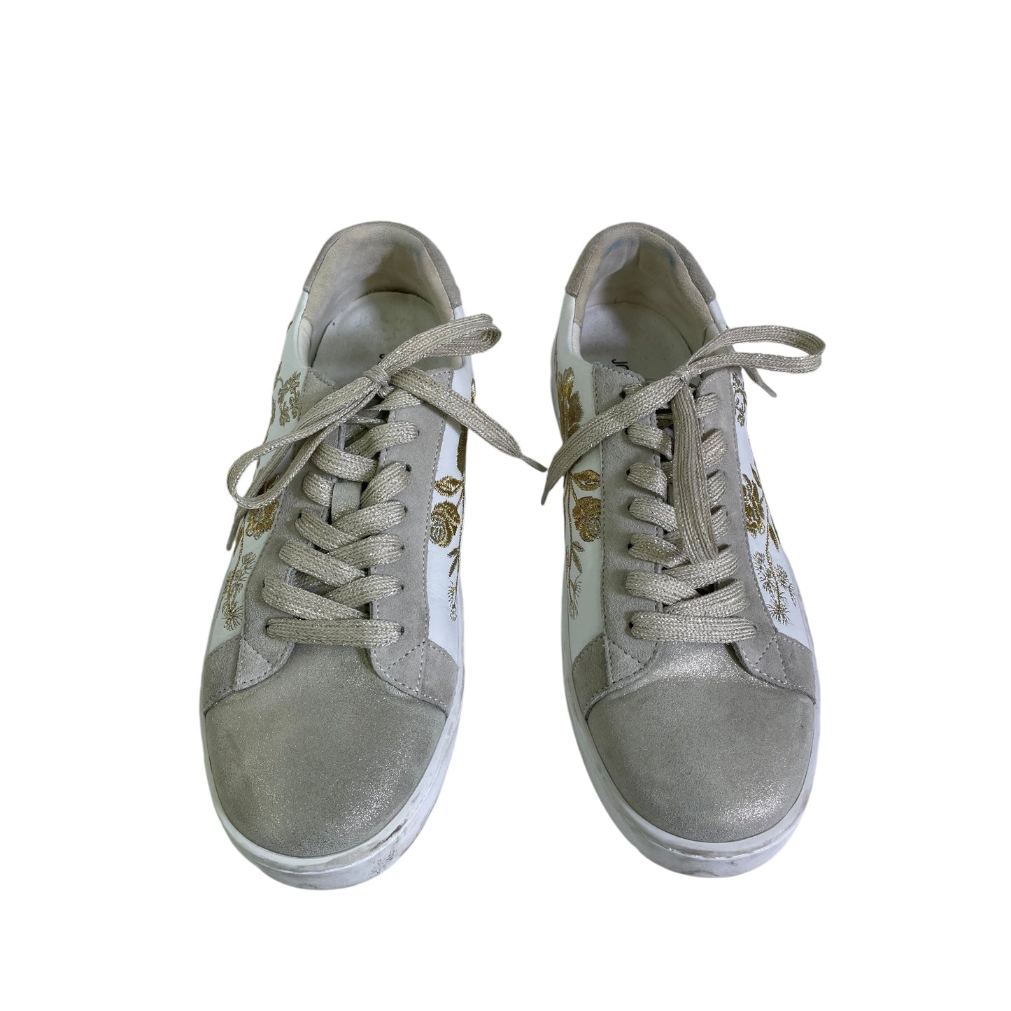 Shoes Sneakers By Johnny Was In Cream, Size:8.5