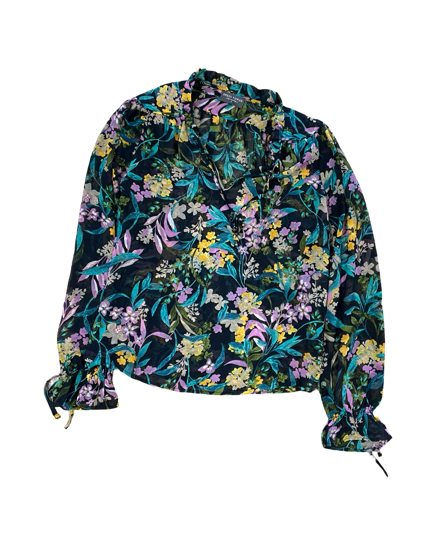 Top Ls By Dress Forum In Floral Print, Size:S