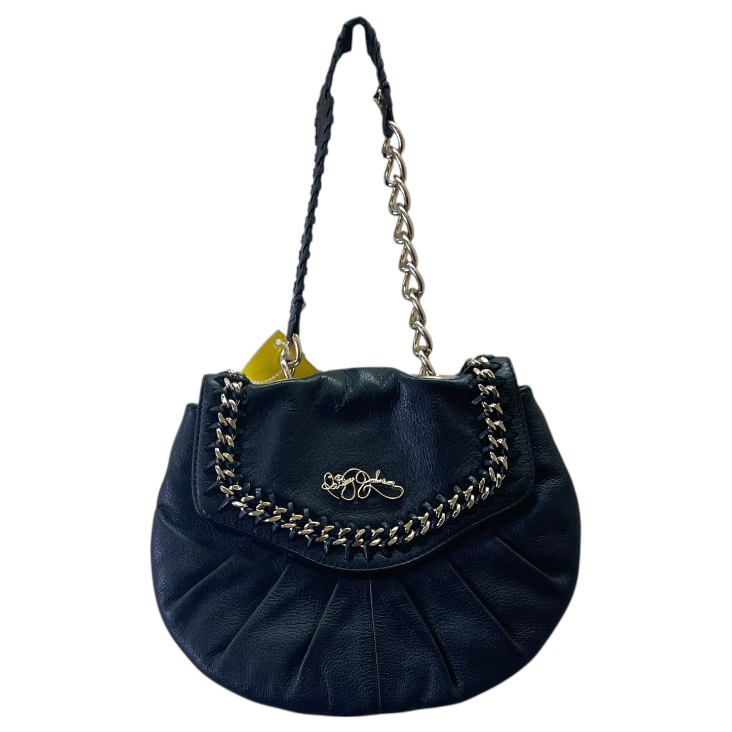 Handbag Leather By Betsey Johnson In Black, Size:Small