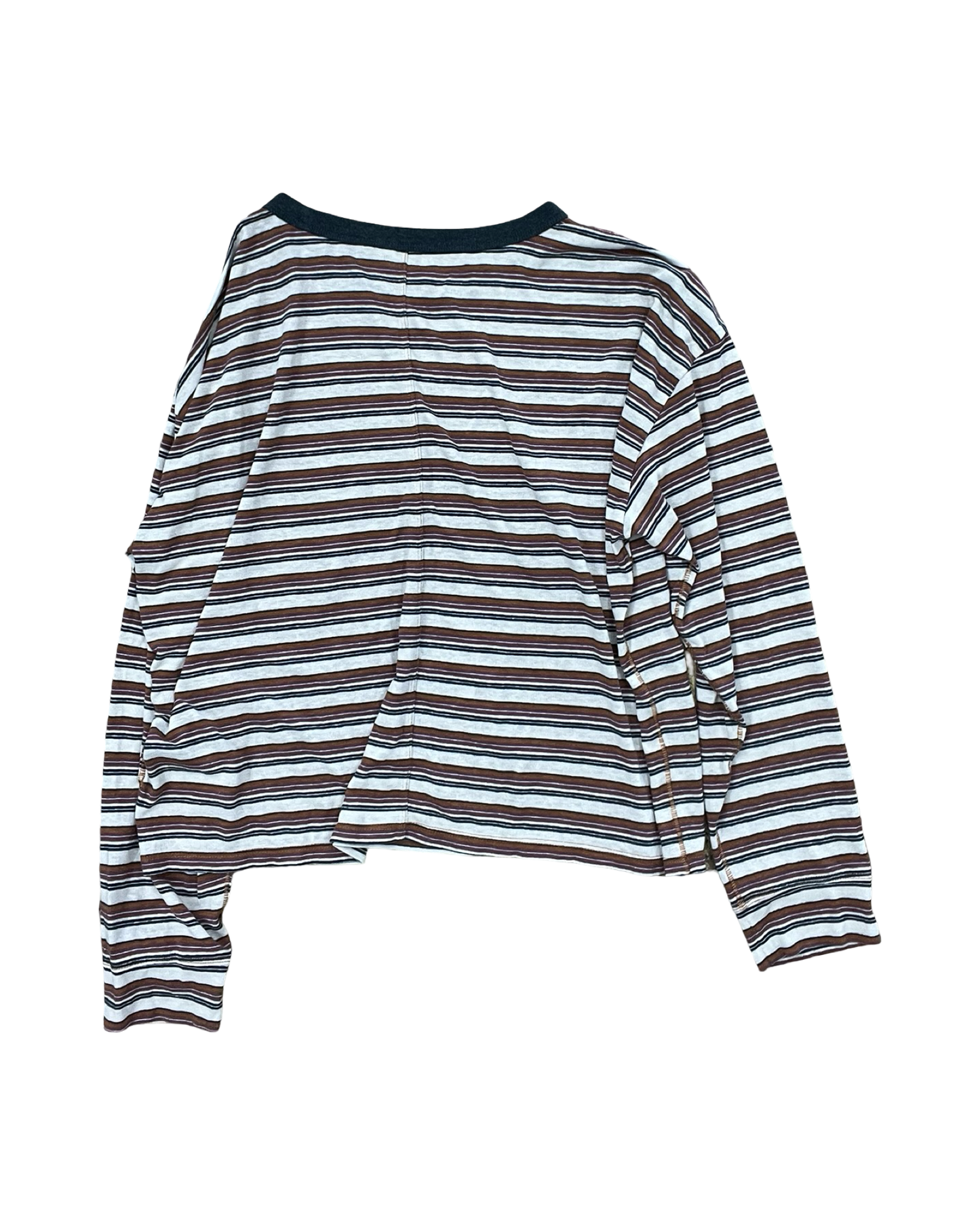 Top Ls By Prana In Striped Pattern, Size:L