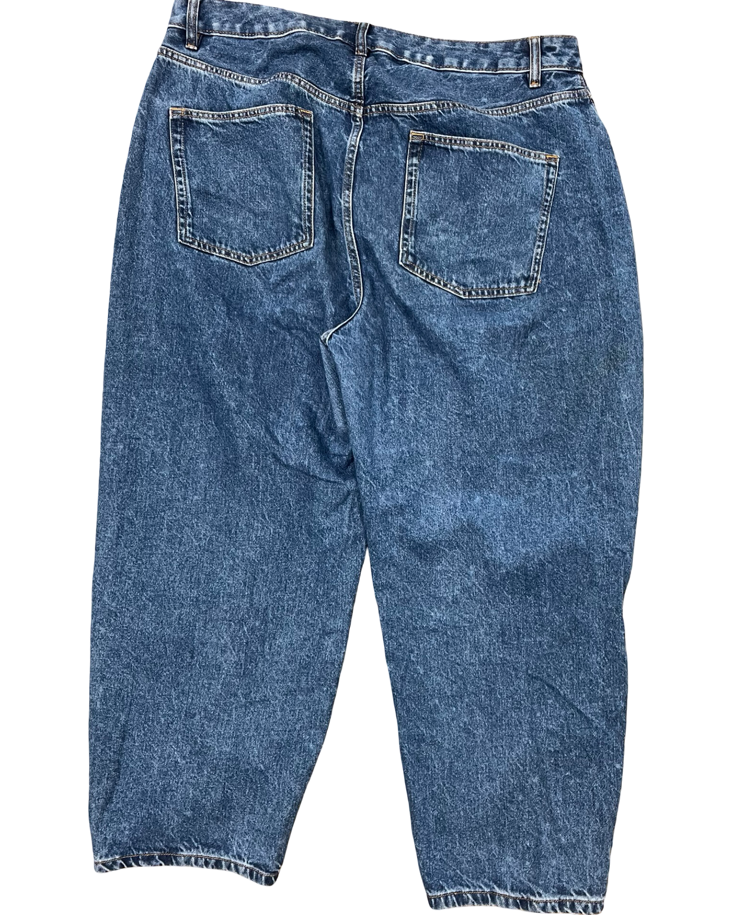 Jeans Wide Leg By Clothes Mentor In Blue Denim, Size:16