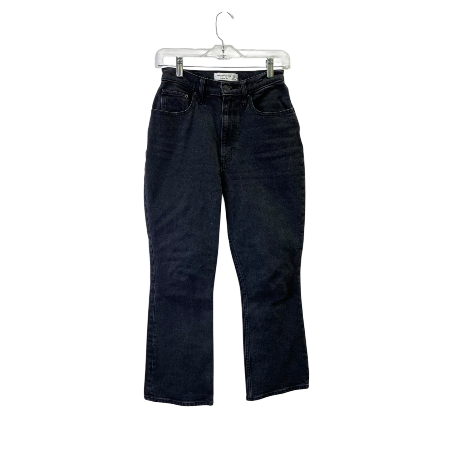 Jeans Flared By Abercrombie And Fitch In Black Denim, Size:2