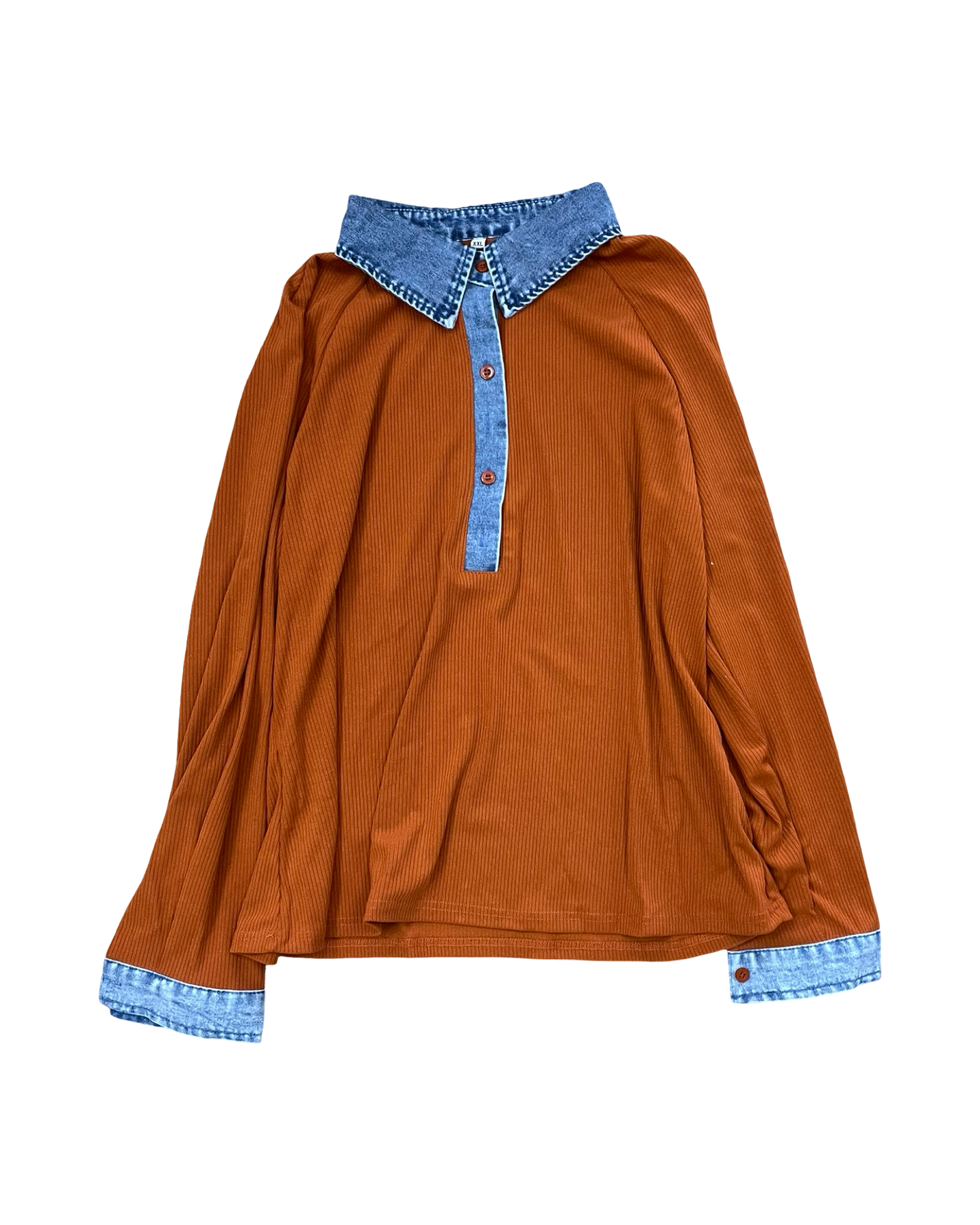 Top Ls By Clothes Mentor In Orange, Size:Xxl
