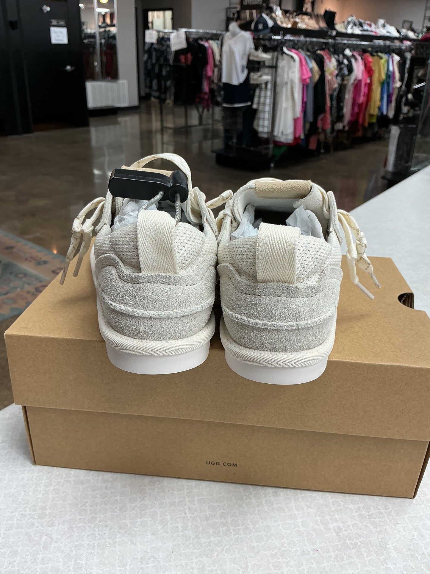 Shoes Designer By Ugg In Cream, Size:6.5