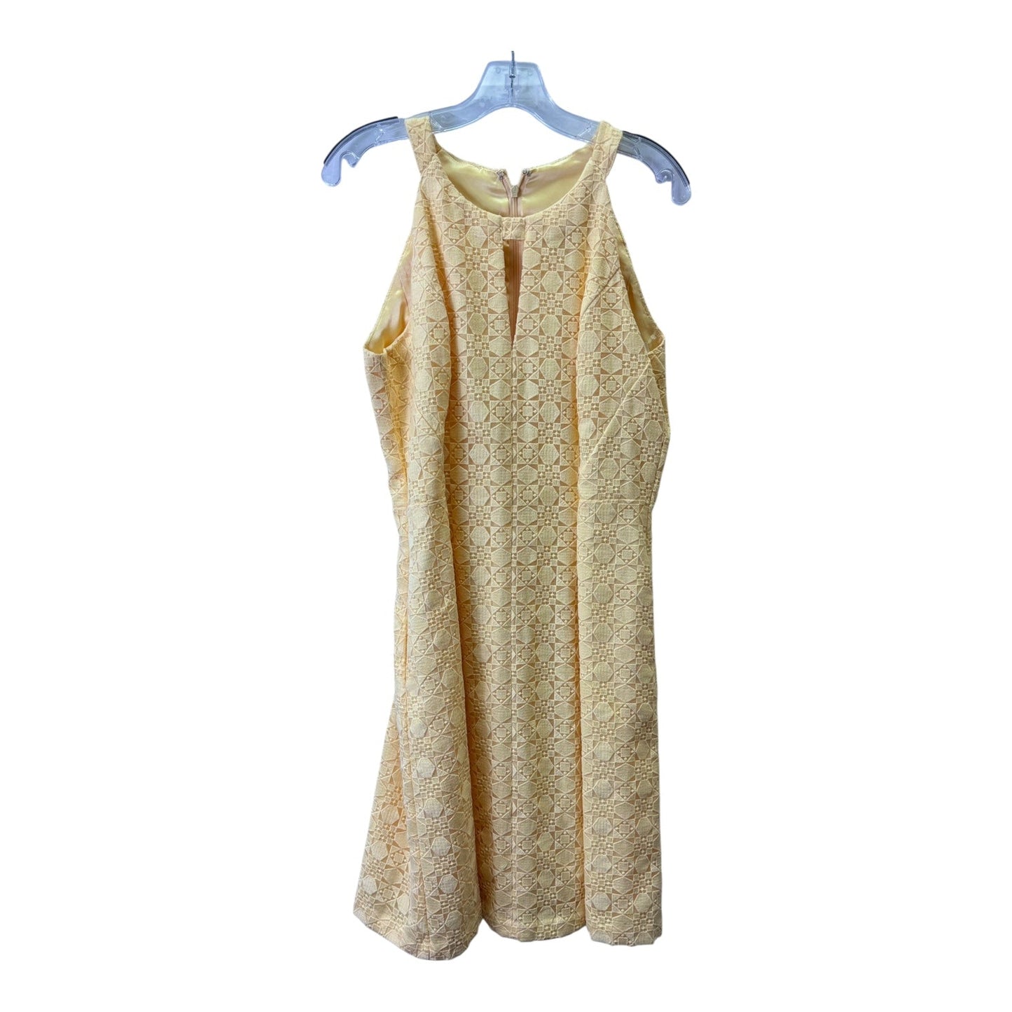 Dress Party Midi By White House Black Market In Yellow, Size:10