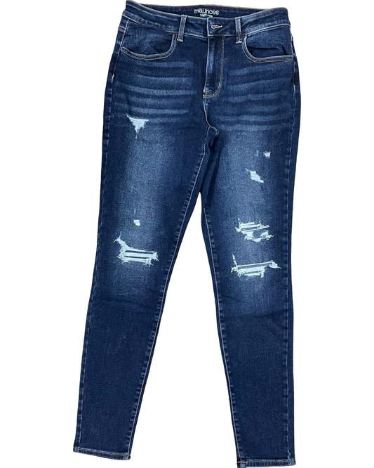 Jeans Skinny By Maurices In Blue Denim, Size:8