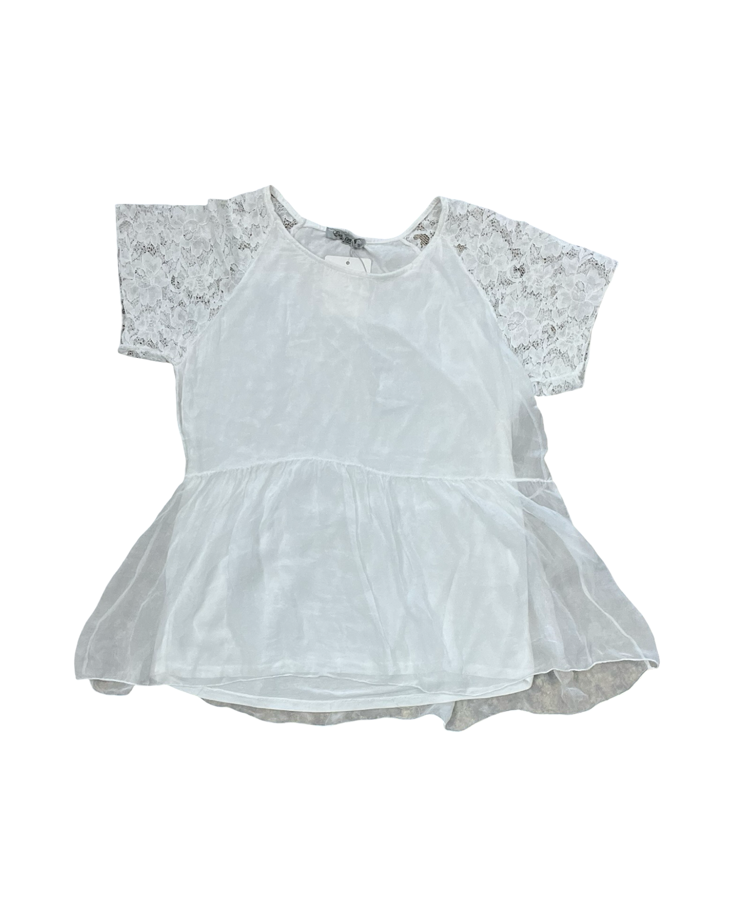 Top Ss By Clothes Mentor In White, Size:S