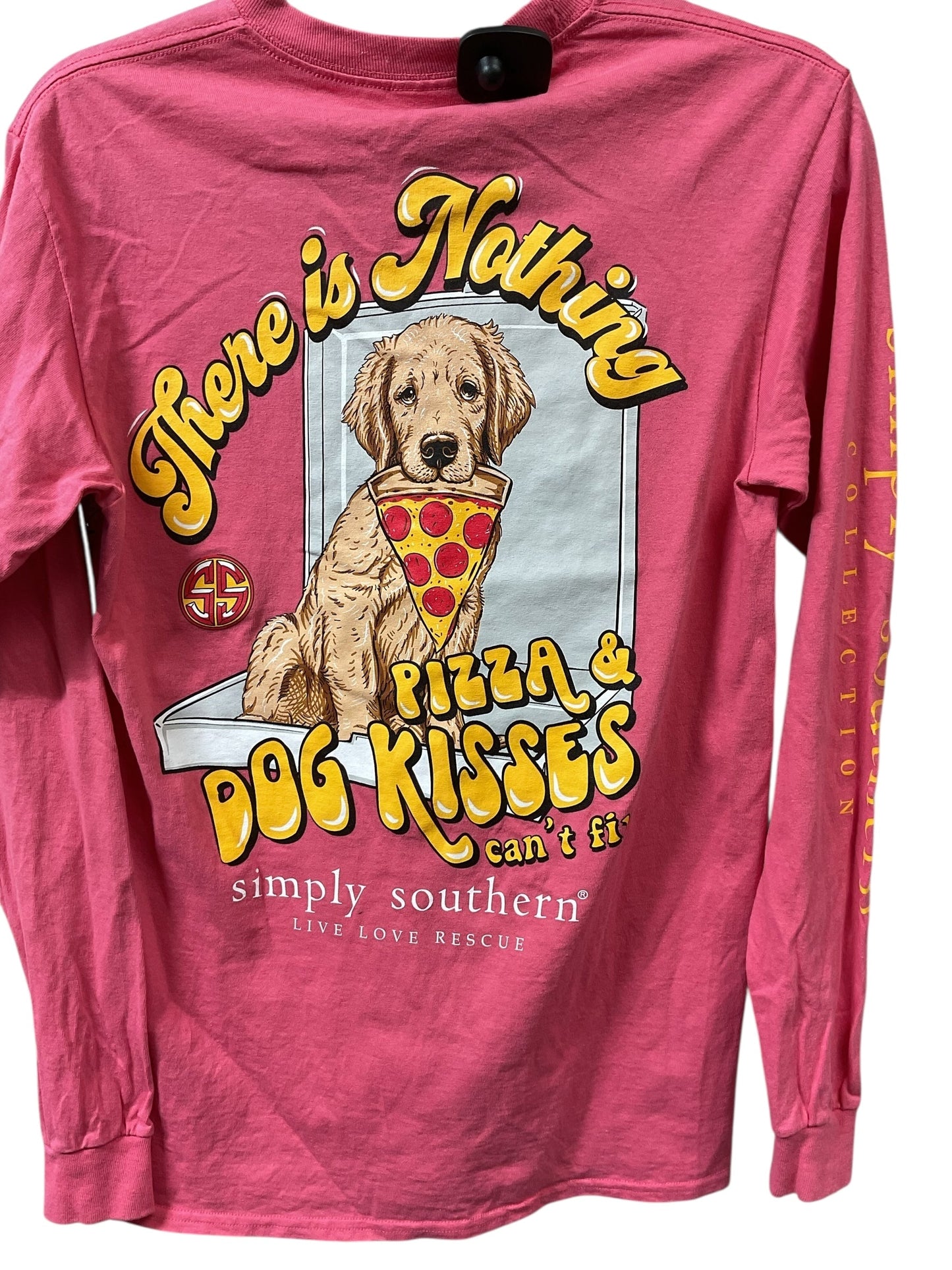 Top Ls By Simply Southern In Pink & Yellow, Size:S