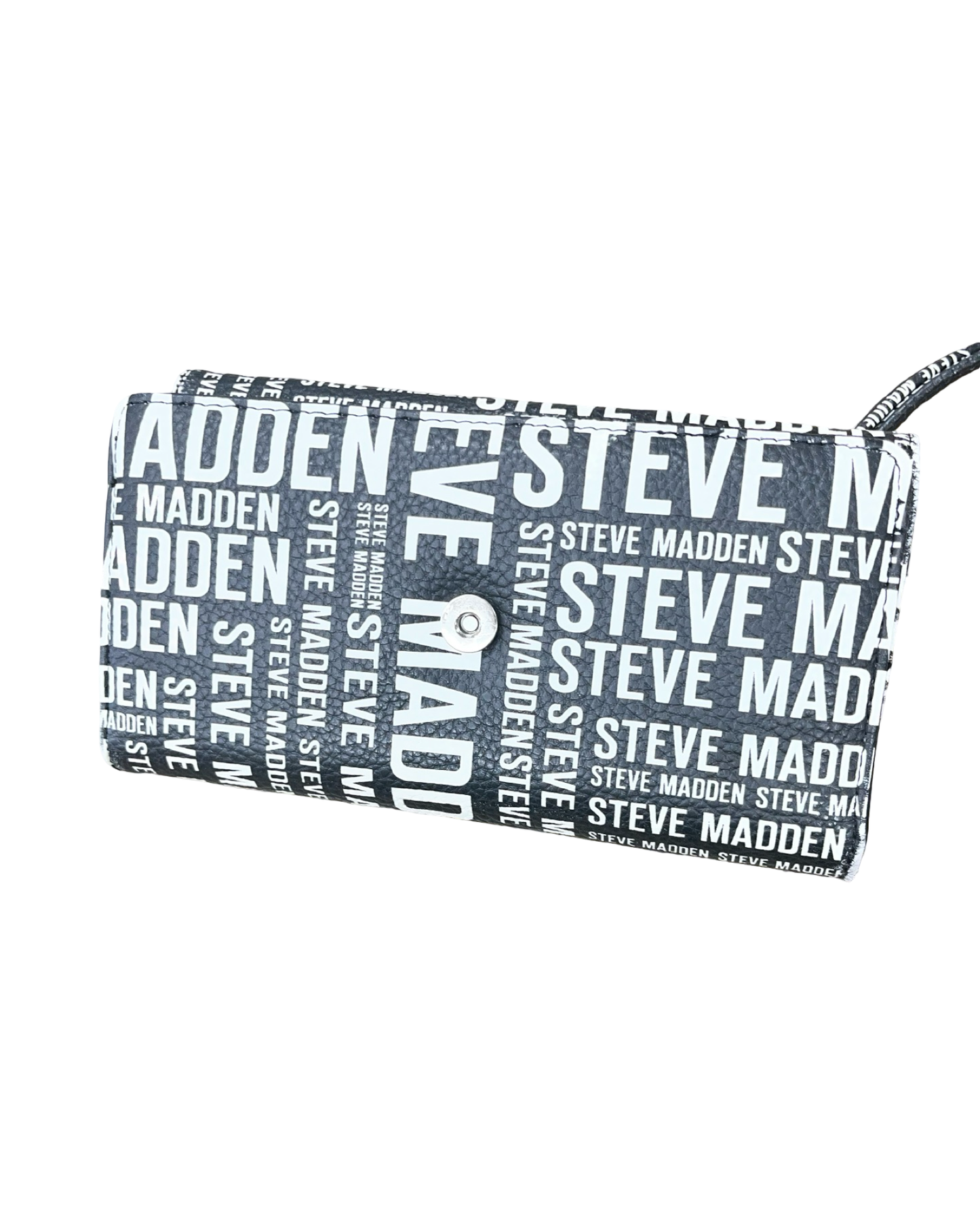 Wristlet By Steve Madden In Black & White, Size:Medium