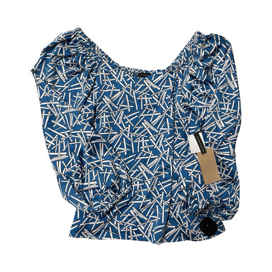 Top Ls By Halogen In Blue & White, Size:M