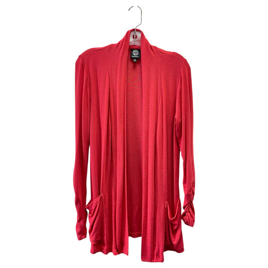 Cardigan By Bobeau In Red, Size:S