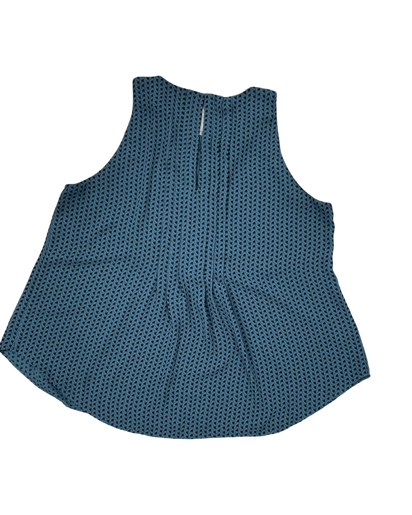 Top Sleeveless By Ann Taylor In Black & Green, Size:L