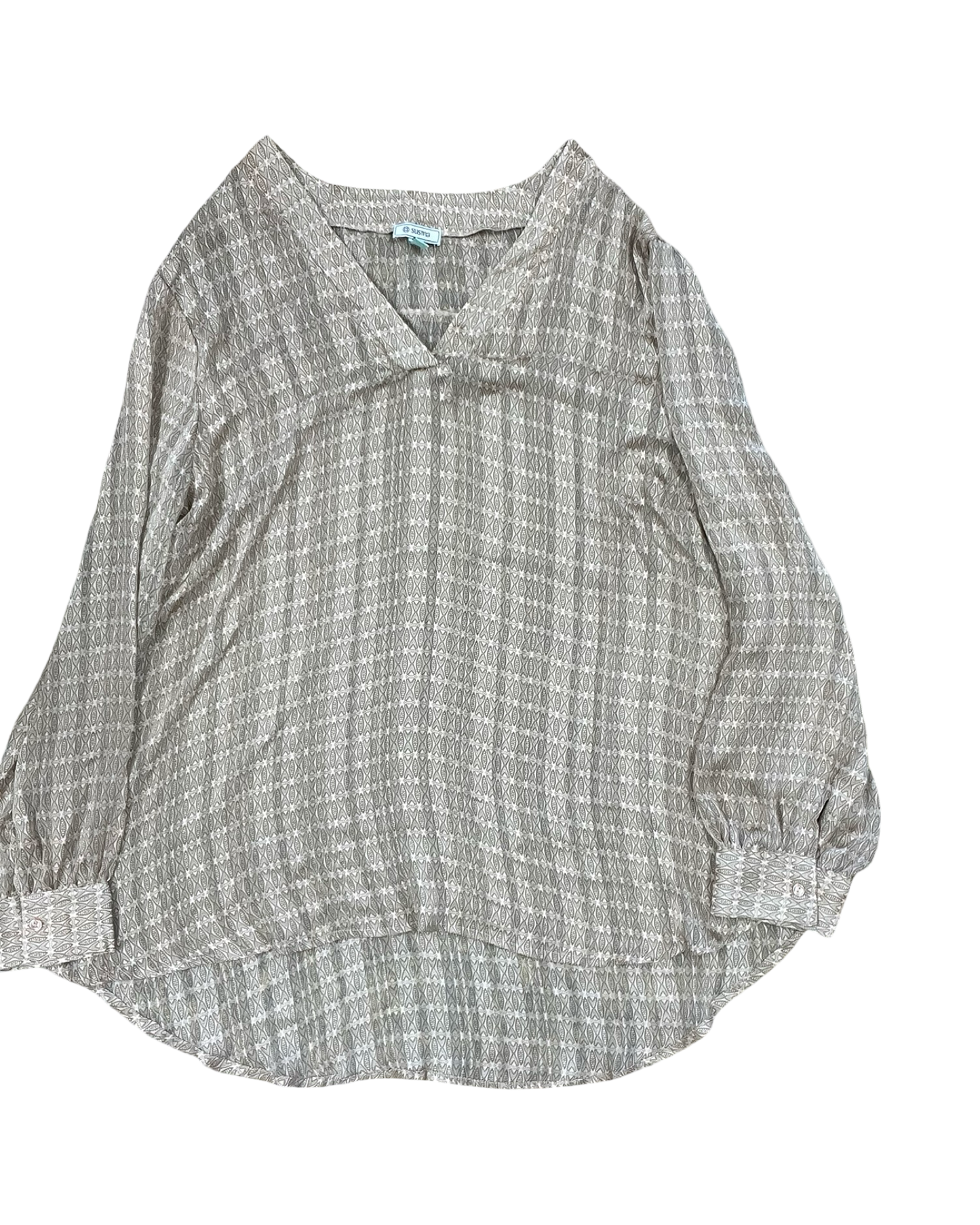 Top Ls By Susina In Peach, Size:1X
