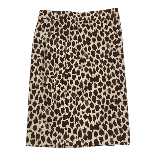 Skirt Midi By J. Crew In Animal Print, Size:0