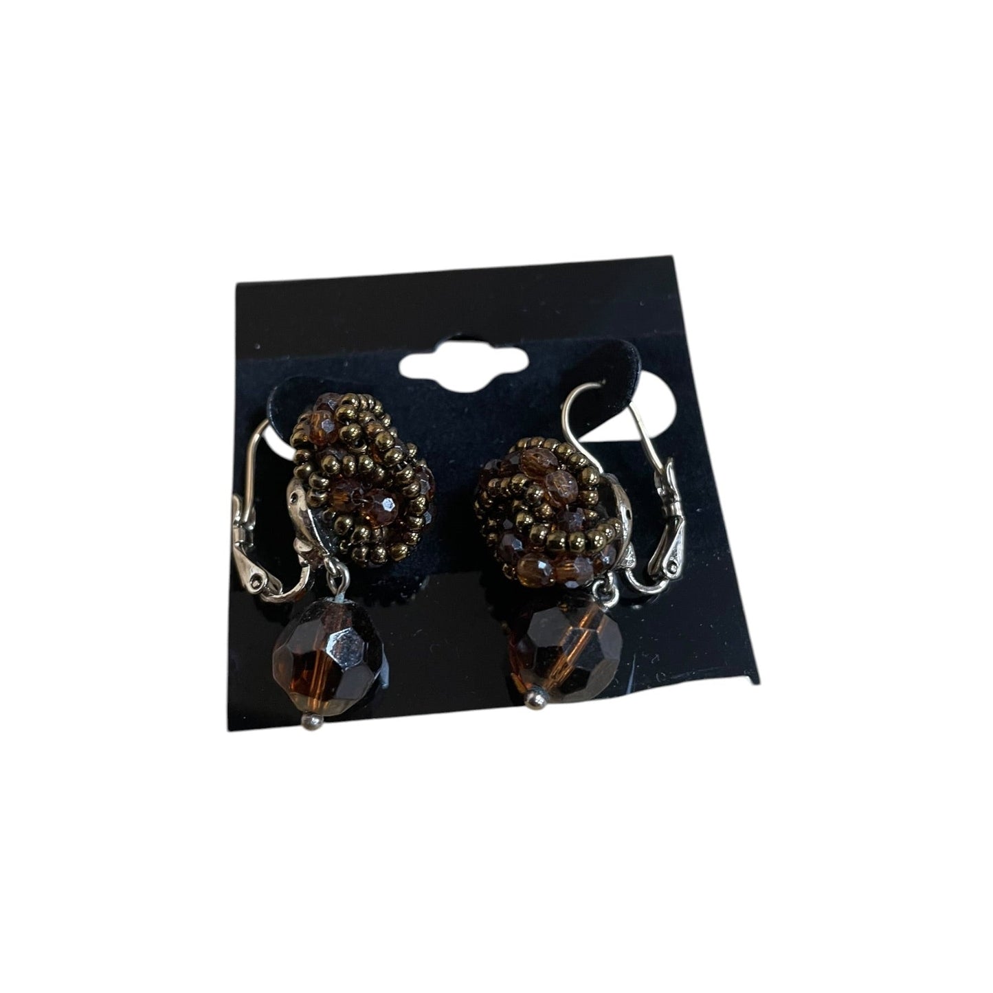 Earrings Dangle/Drop By Clothes Mentor In Brown & Gold