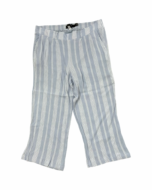 Pants Linen By Torrid In Blue & White, Size:1X