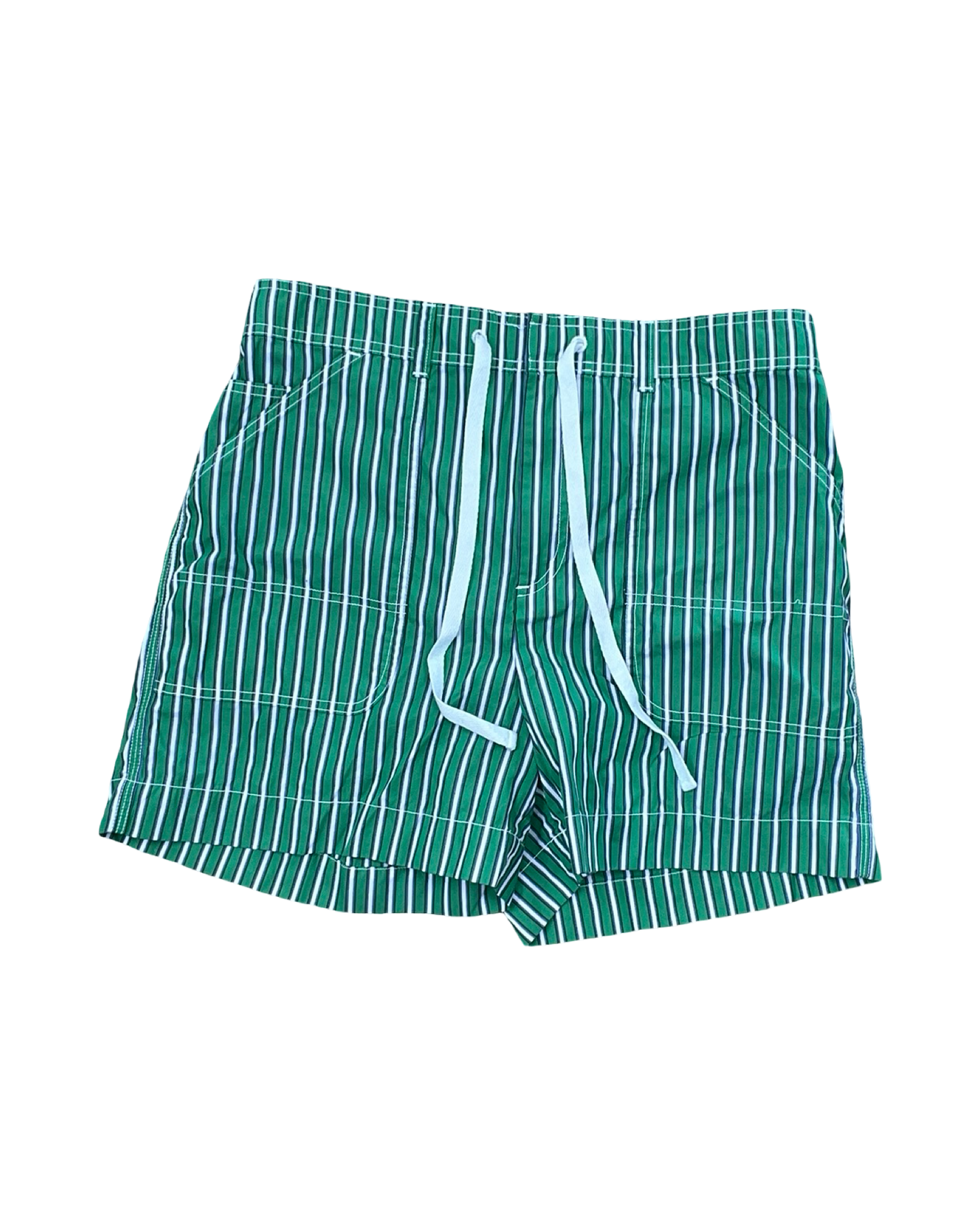 Shorts By Lauren By Ralph Lauren In Green & White, Size:M