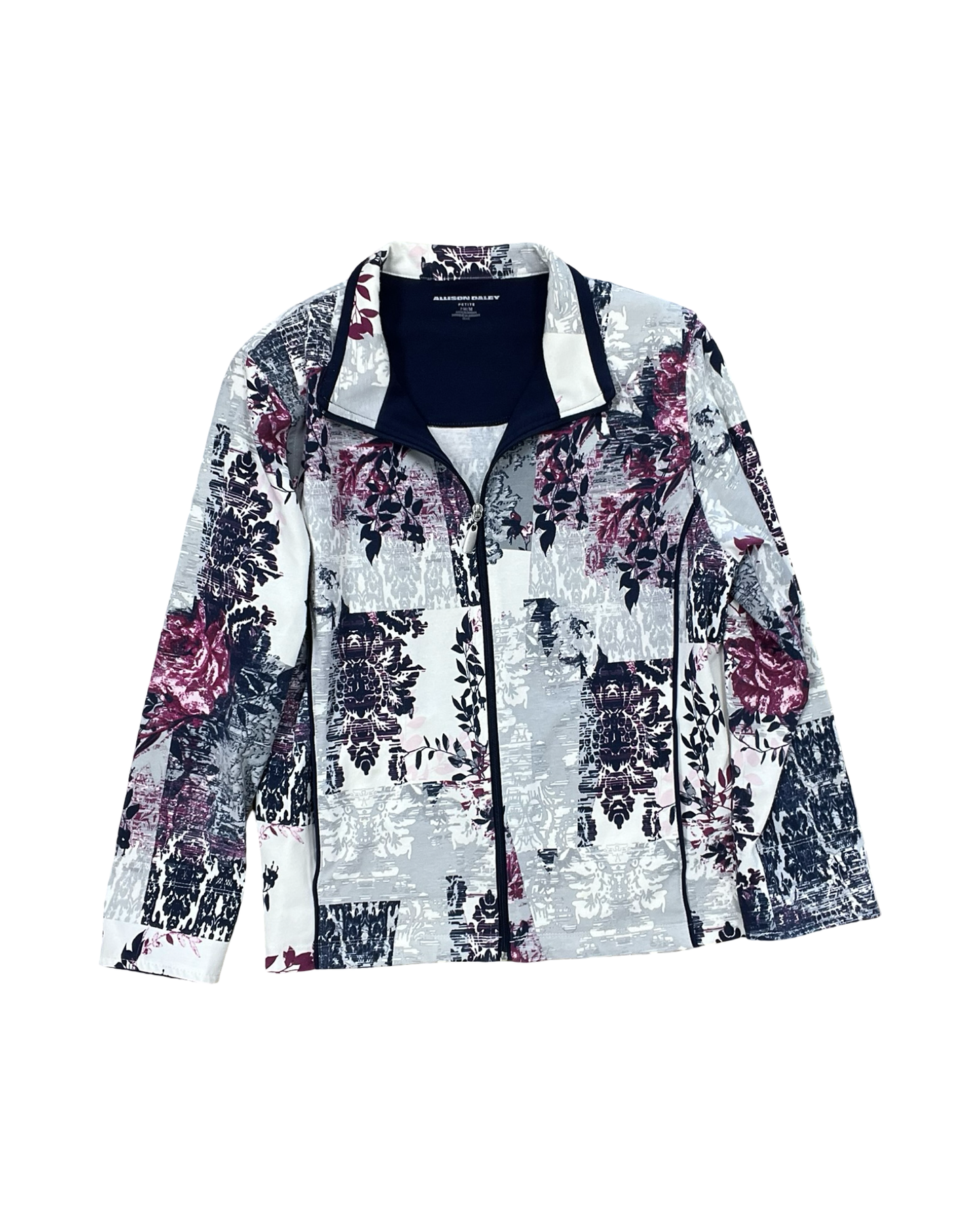 Jacket Other By Allison Daley In Blue & Cream, Size:Mp