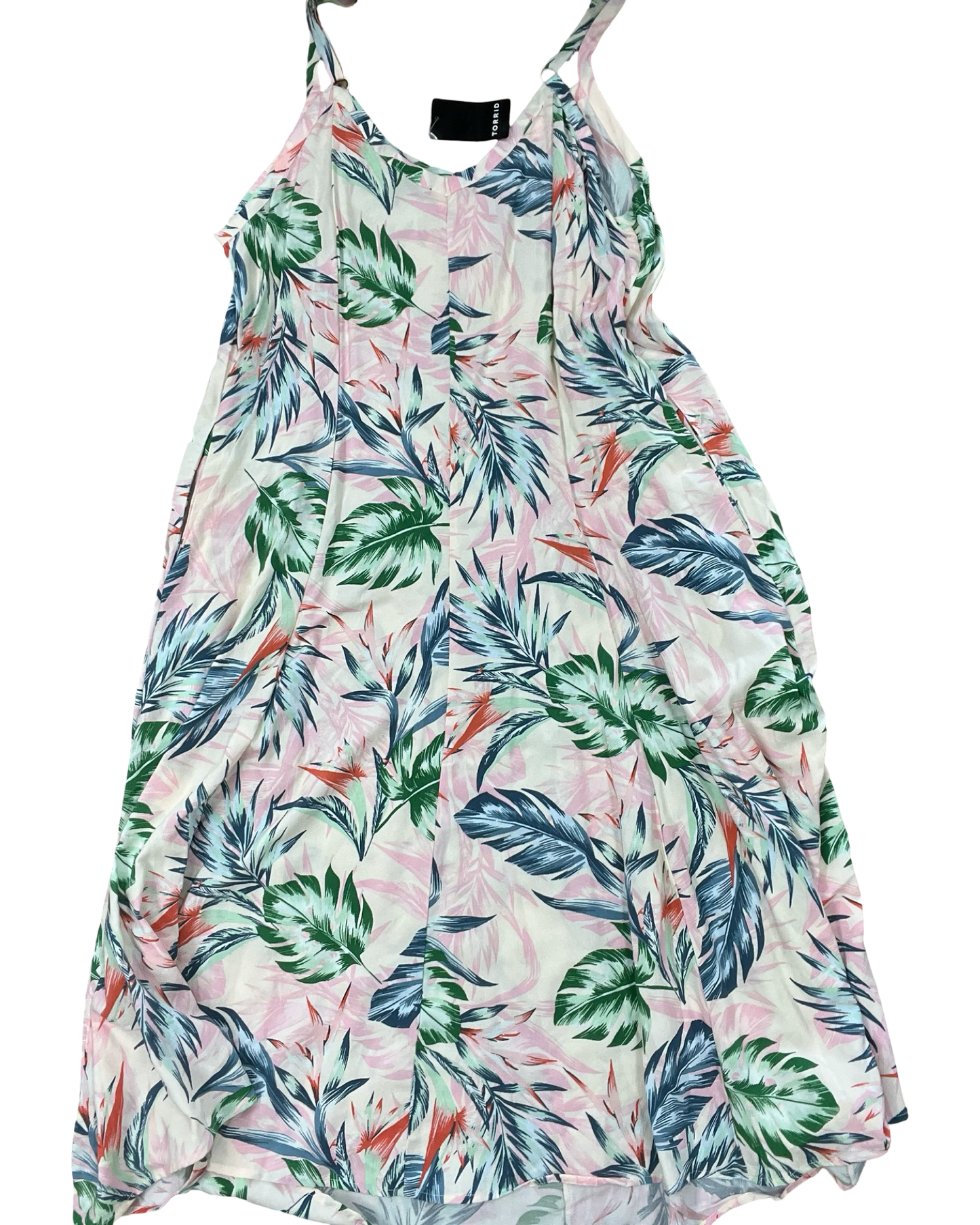 Dress Casual Maxi By Torrid In Cream & Pink, Size:L