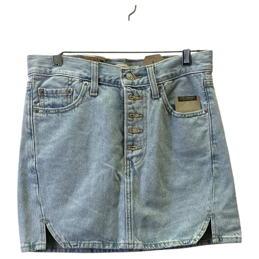 Skirt Mini & Short By Levis In Blue Denim, Size:2