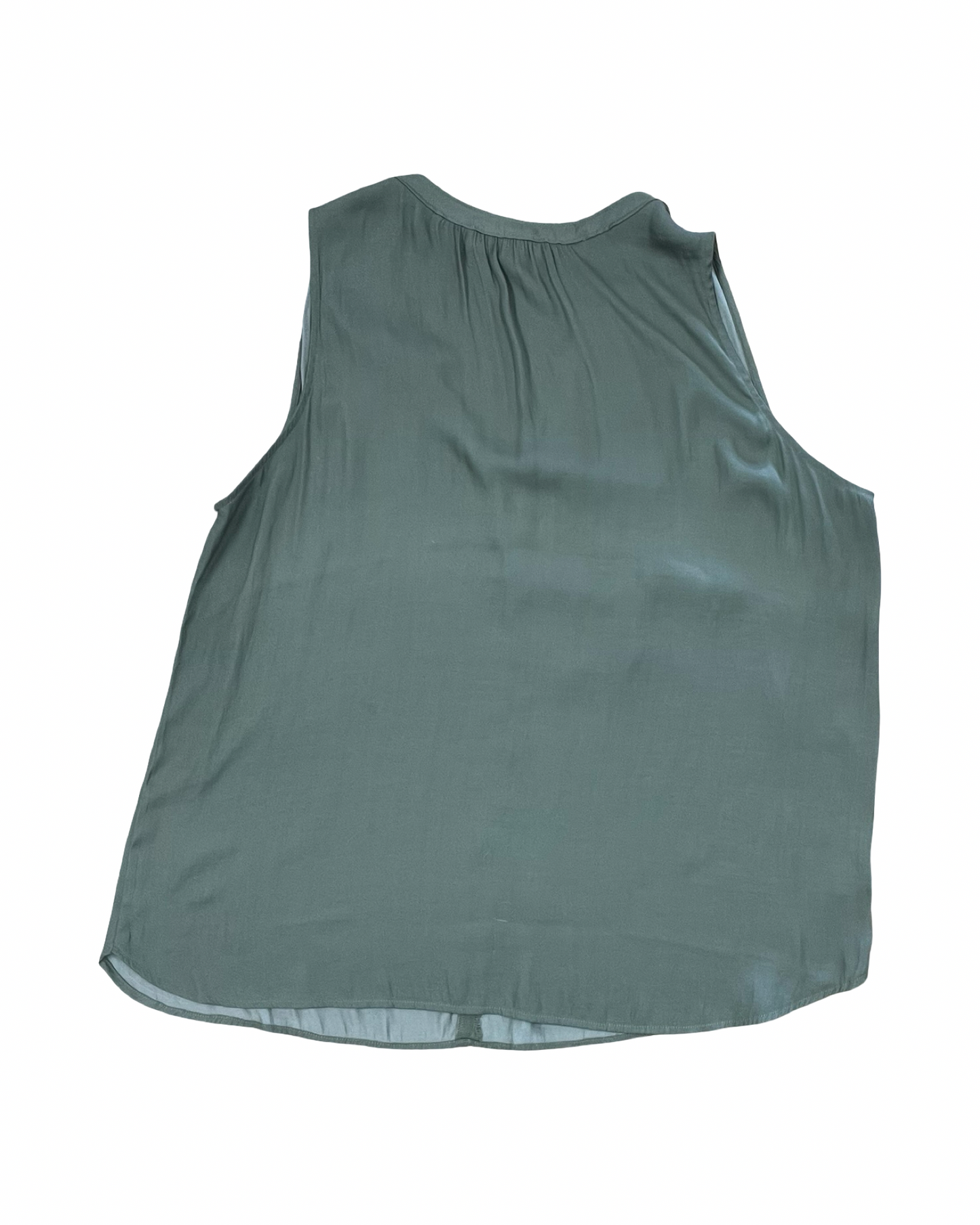 Top Sleeveless By Loft In Green, Size:Xl