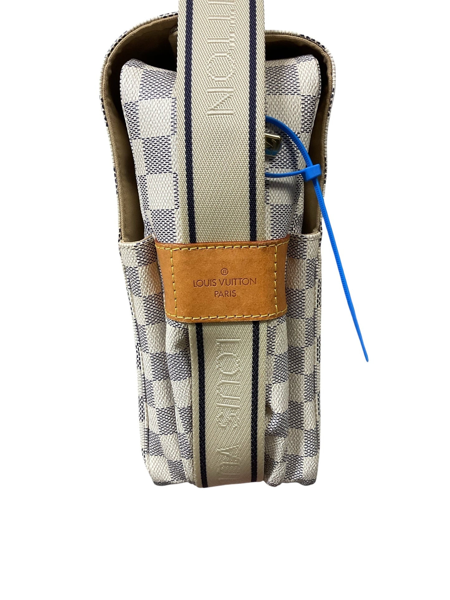 Handbag Luxury Designer By Louis Vuitton In Checkered Pattern, Size:Medium