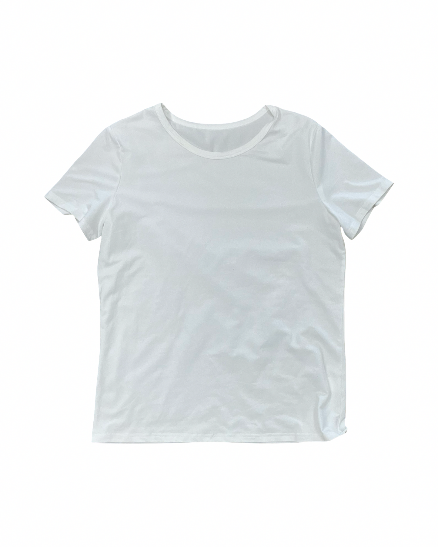 Top Ss Basic By Clothes Mentor In White, Size:L