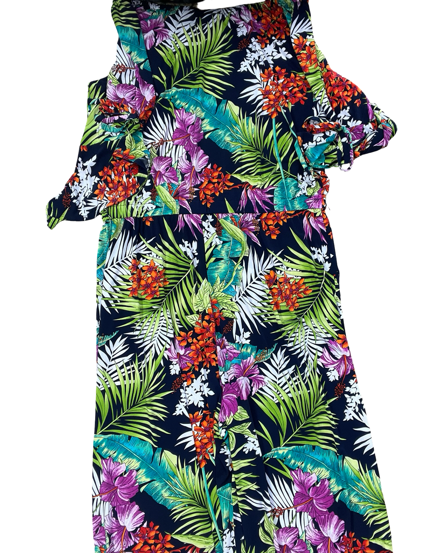 Jumpsuit By Clothes Mentor In Floral Print, Size:Xlp