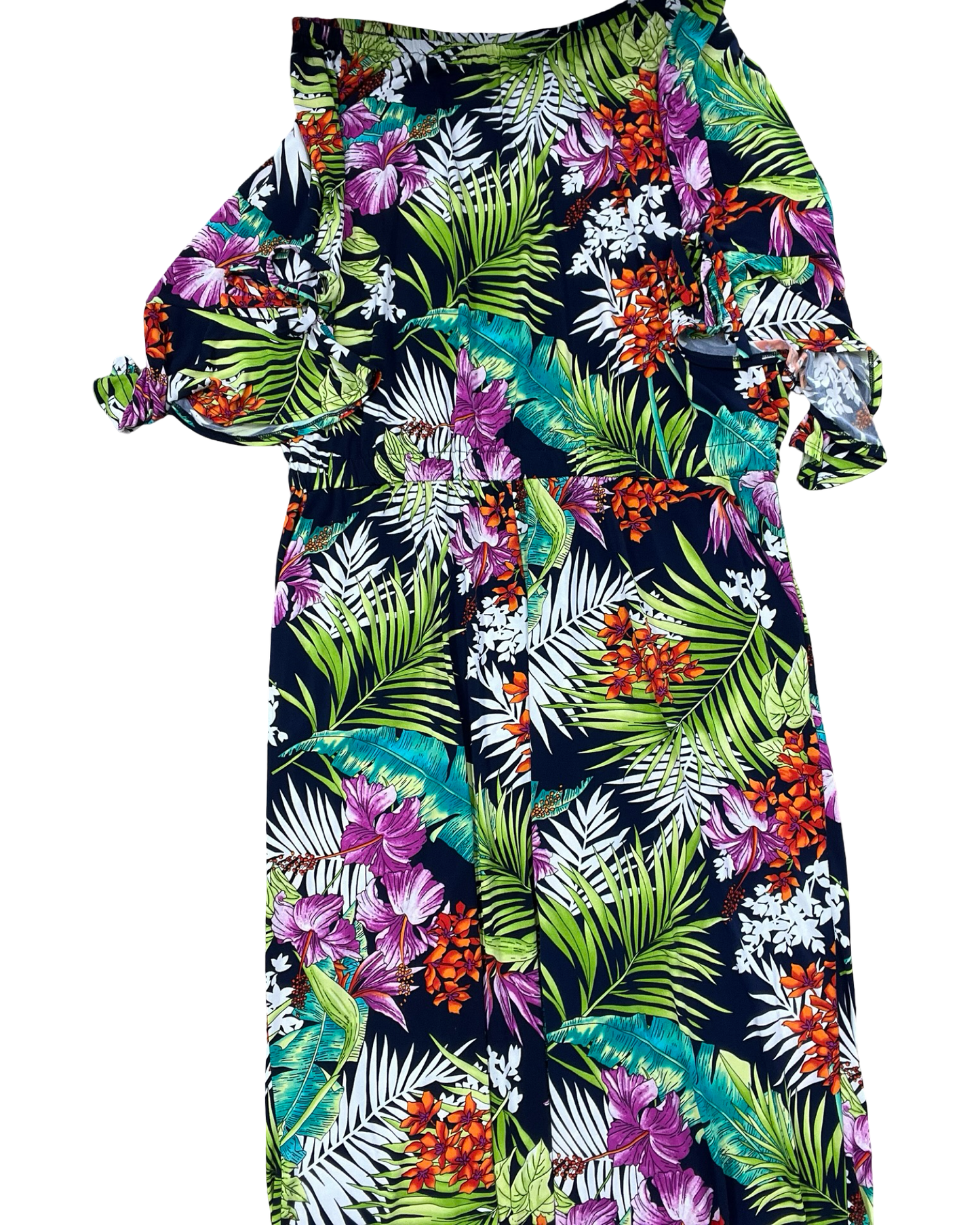 Jumpsuit By Clothes Mentor In Floral Print, Size:Xlp