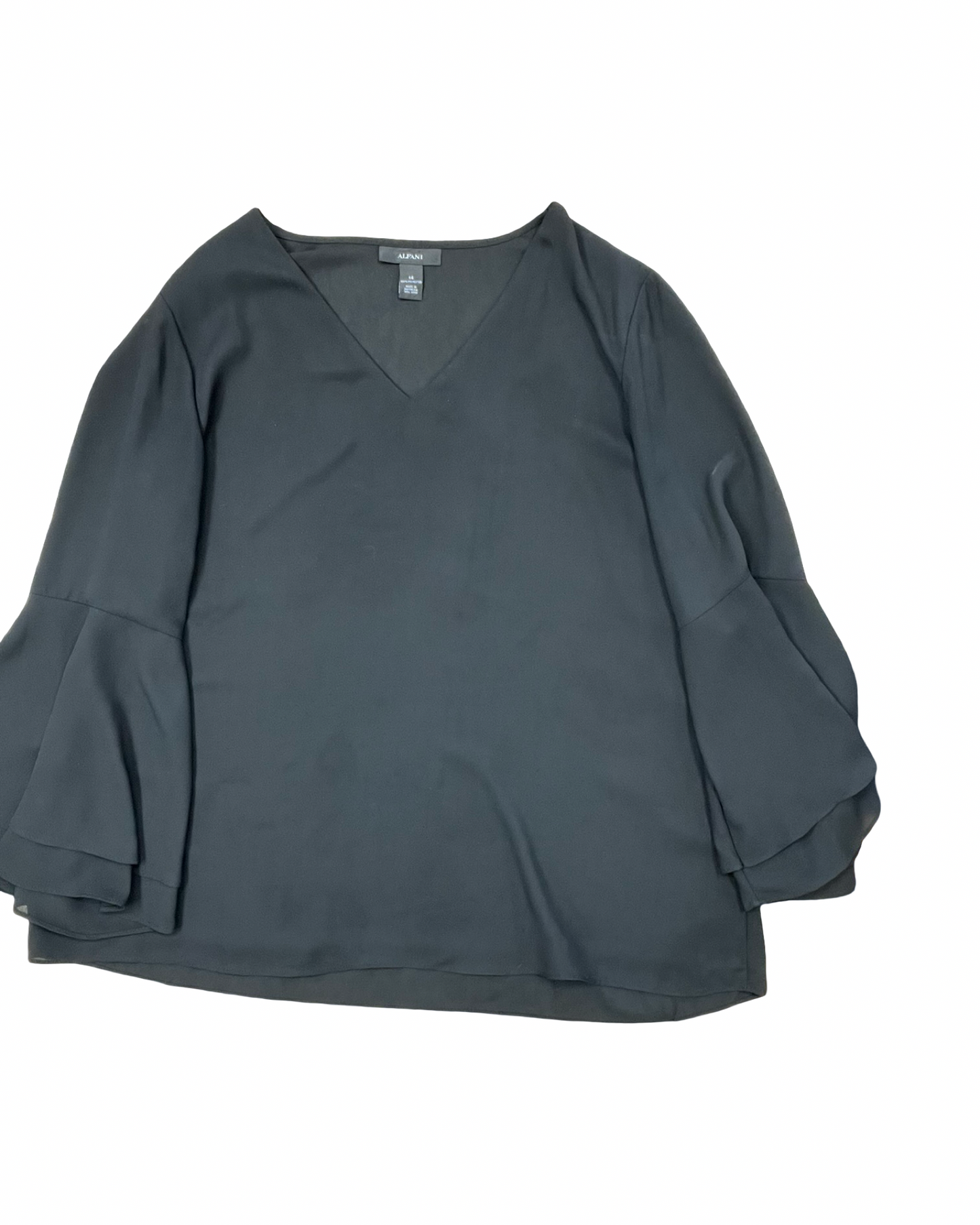 Top Ls By Alfani In Black, Size:L
