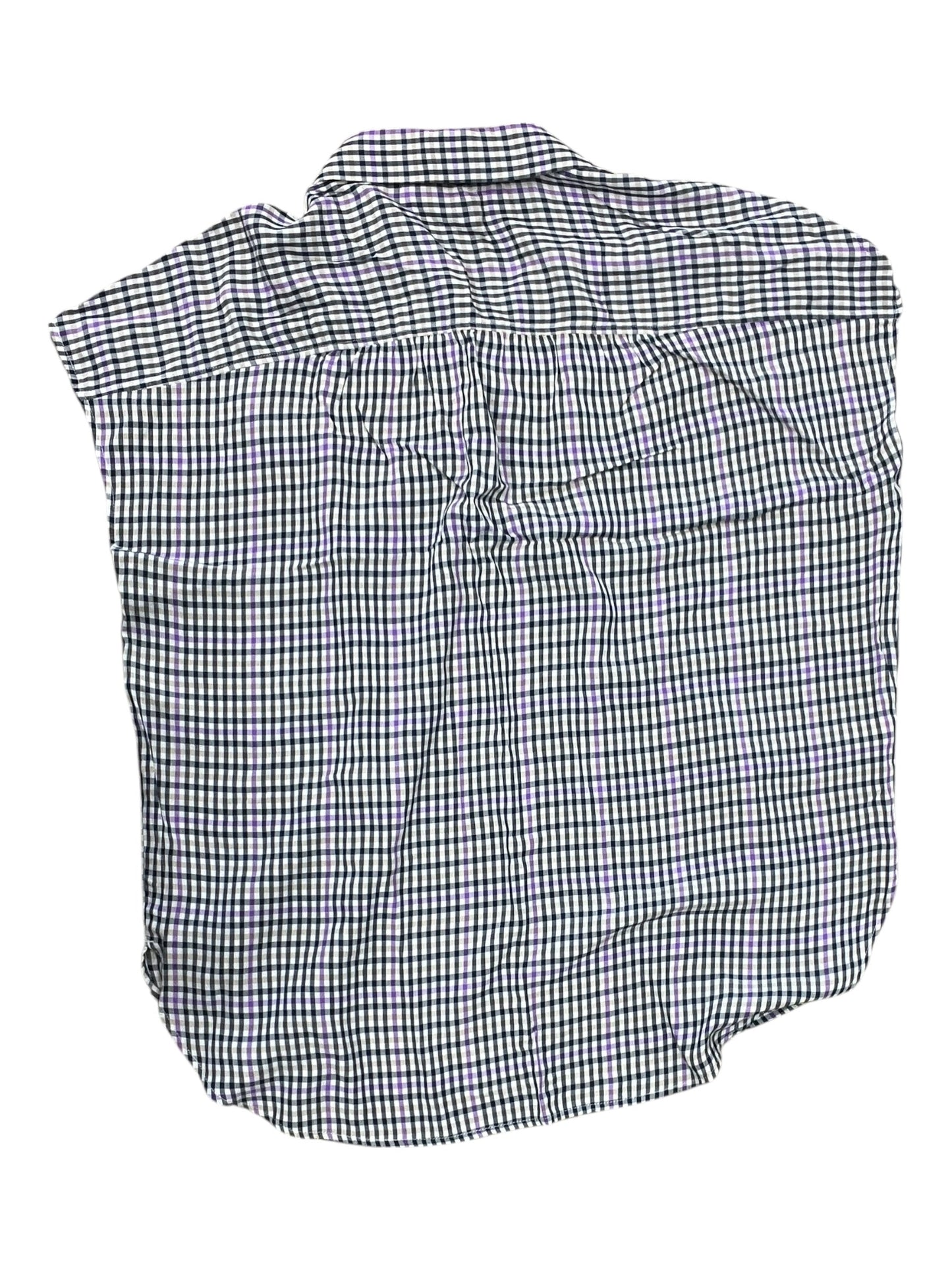 Blouse Sleeveless By Loft In Blue & Purple, Size:L