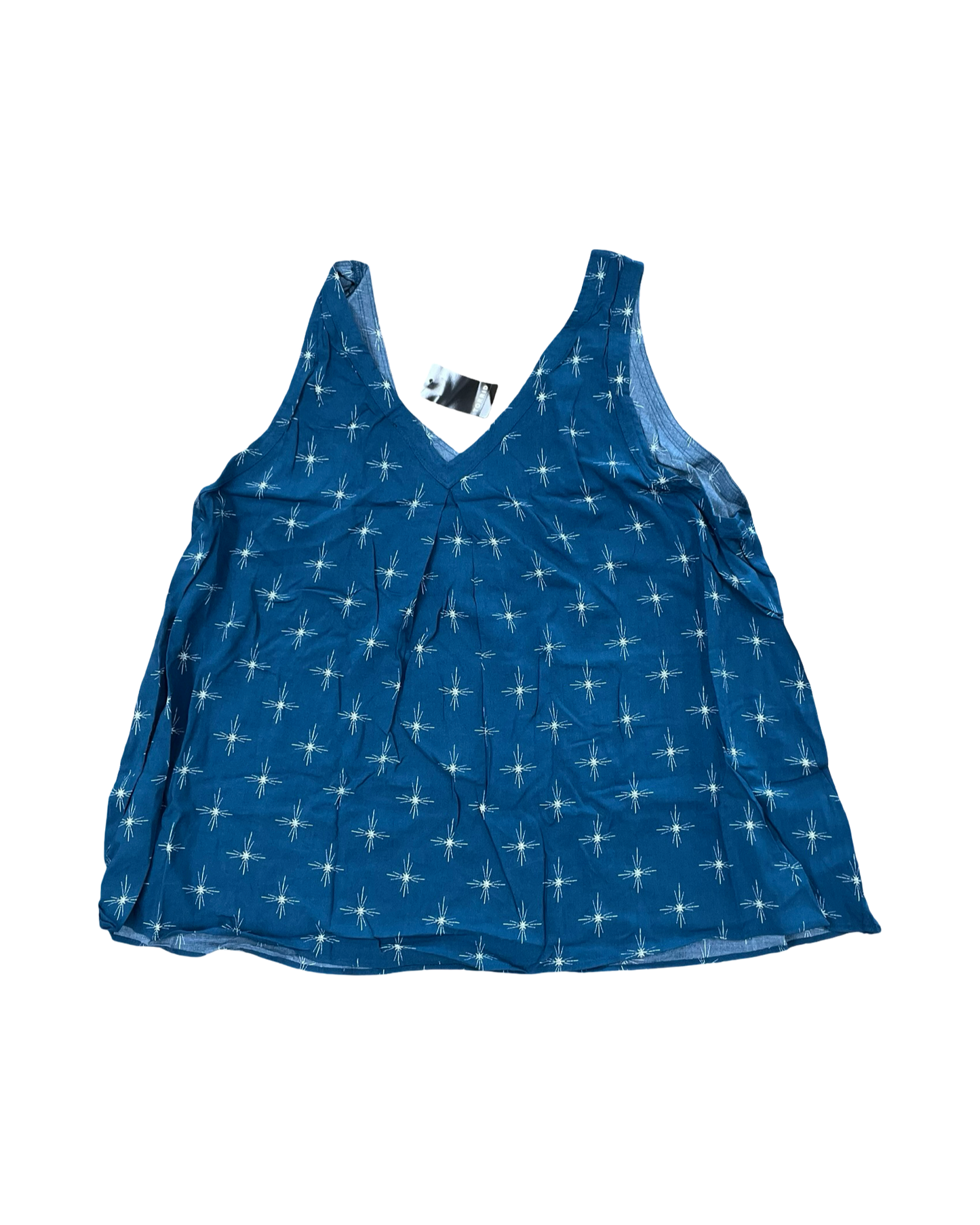 Top Sleeveless By Torrid In Blue & Cream, Size:3X