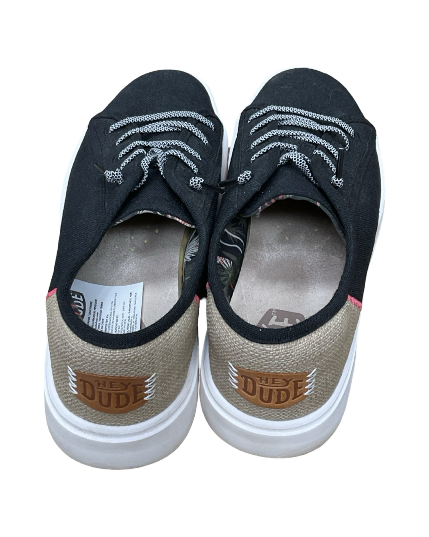 Shoes Sneakers By Hey Dude In Black, Size:10