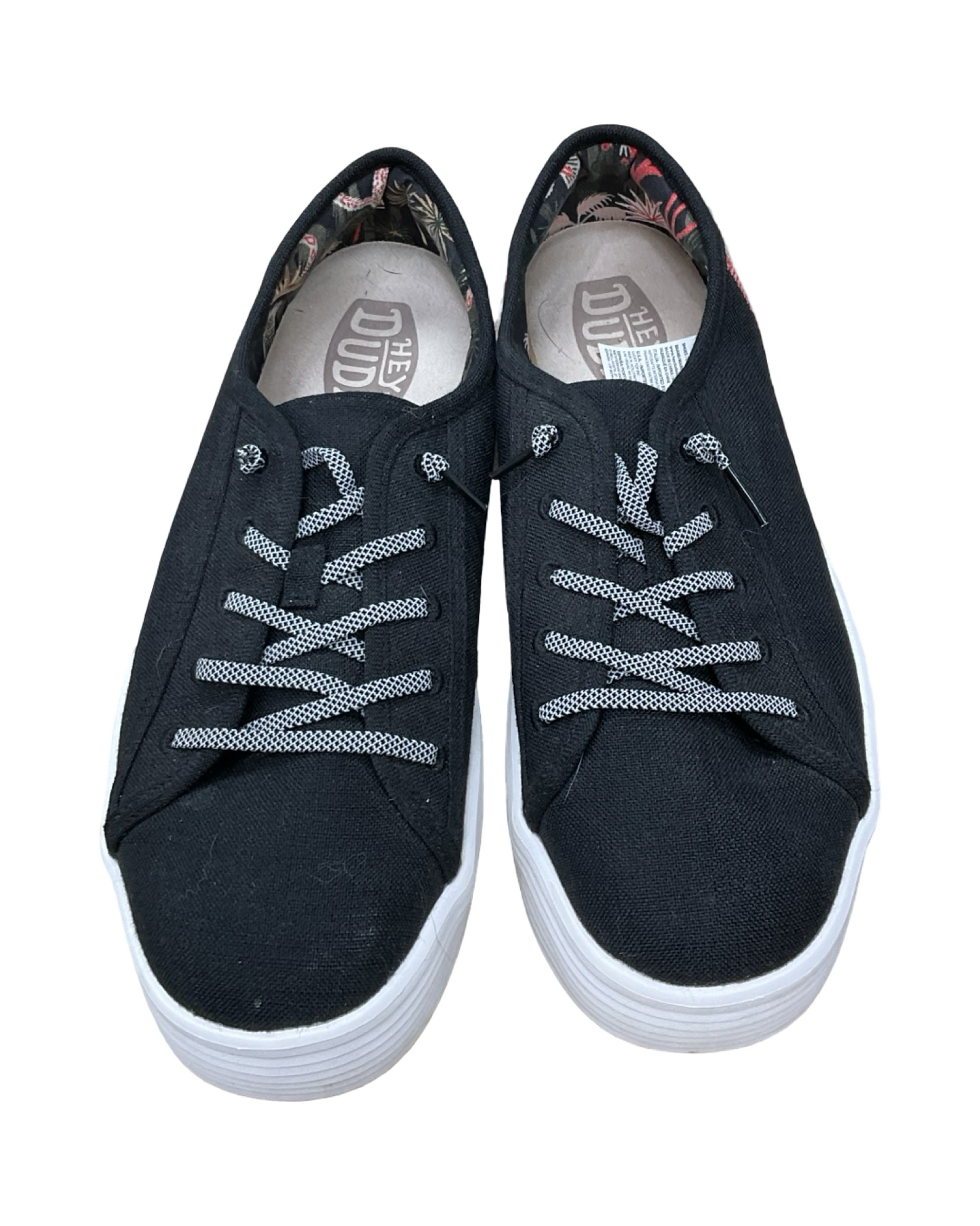 Shoes Sneakers By Hey Dude In Black, Size:10