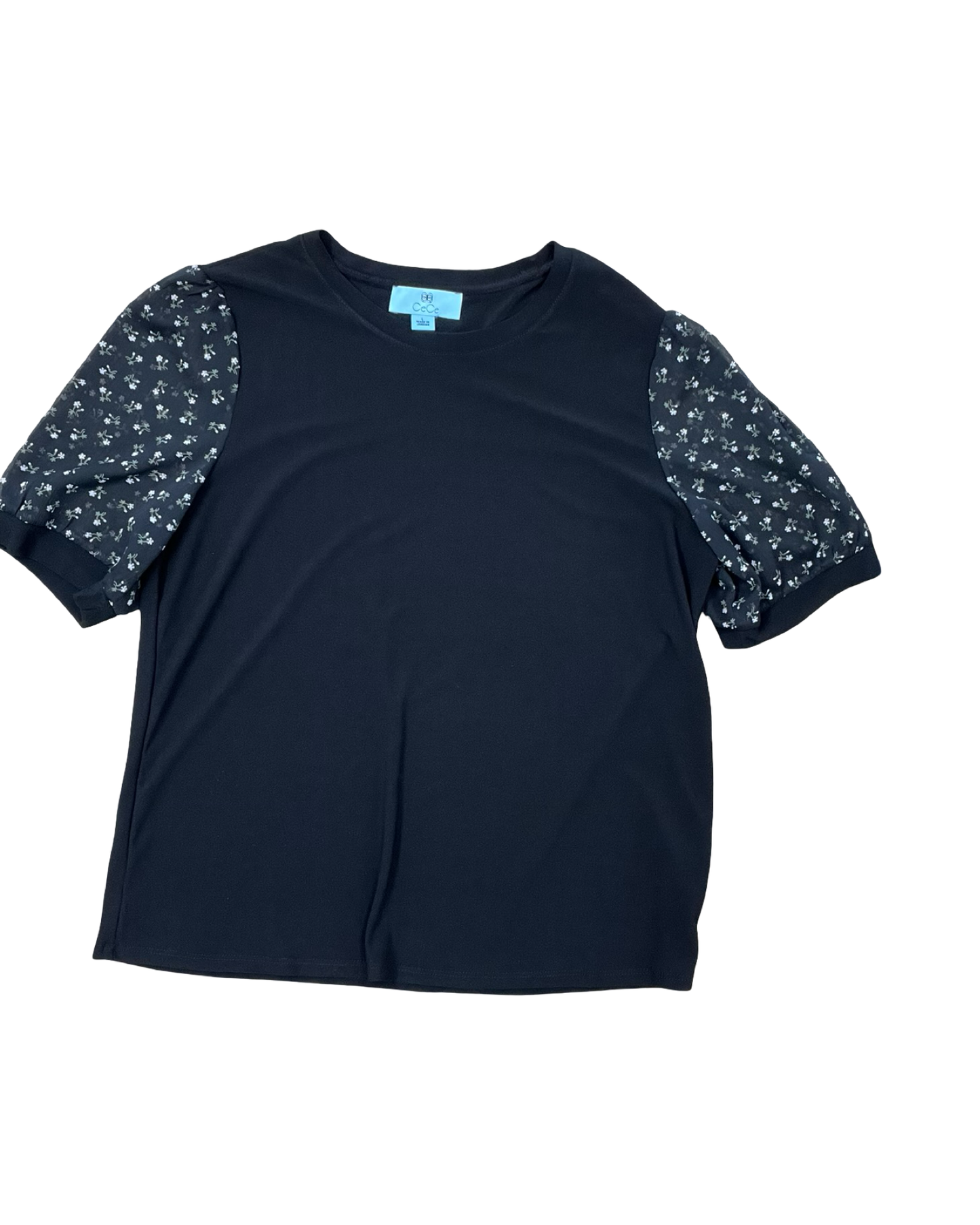 Top Ss By Cece In Black, Size:L
